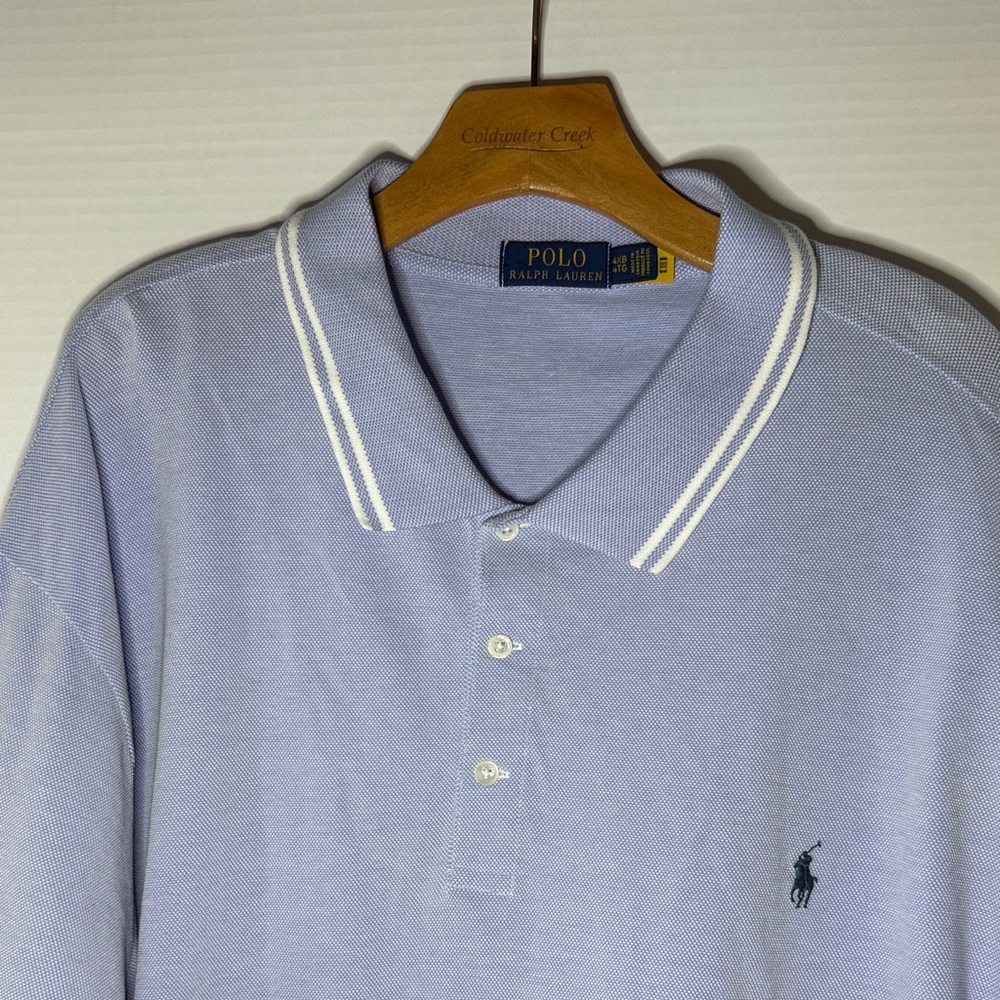 Polo by Ralph Lauren Men's Soft Blue Polo Shirt